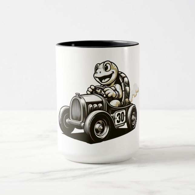 Caneca Camisas Tri-Blend de tartaruga de desenho animado  (Centro)