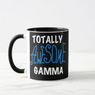 Caneca Camiseta azul e presentes da gama totalmente