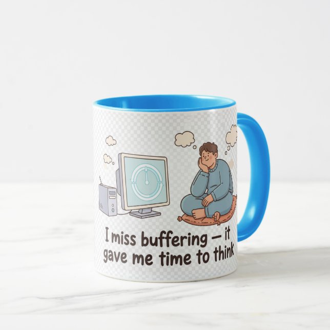 Caneca Camiseta Buffering (Frente Esquerda)