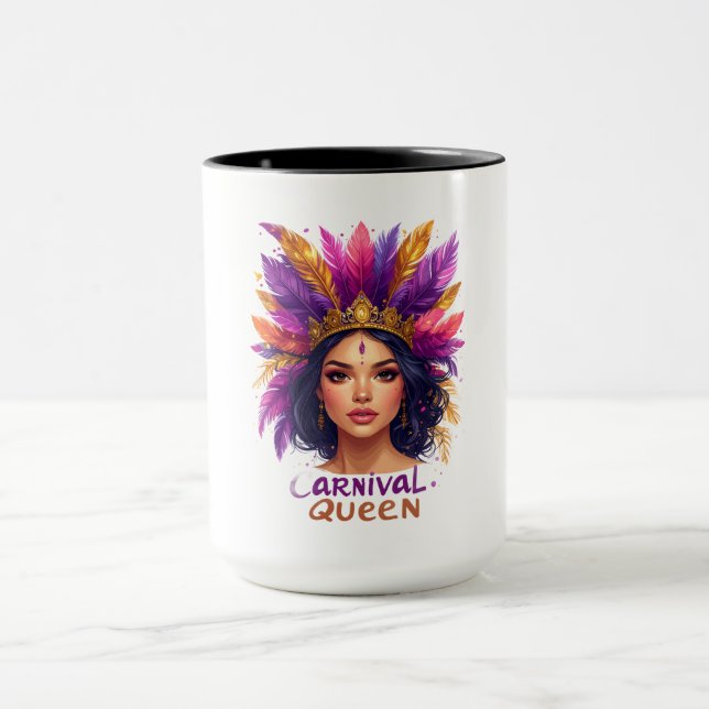 Caneca Camiseta Carnival Queen Rainha  do Carnaval Fantas (Centro)