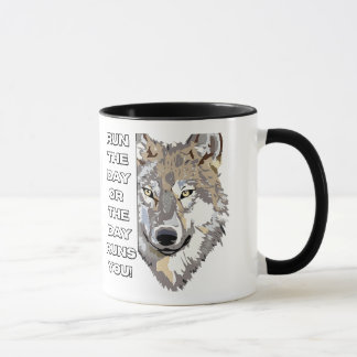 Caneca Camiseta de Citação Motivacional de Lobo - Você Co