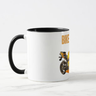 Caneca Camiseta de Motocicleta para Amante de Bicicleta