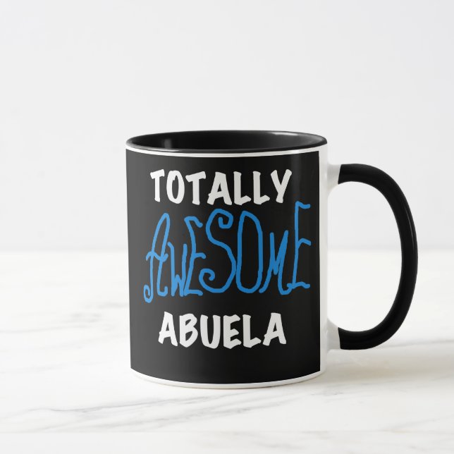 Caneca Camiseta e presentes azuis totalmente (Direita)