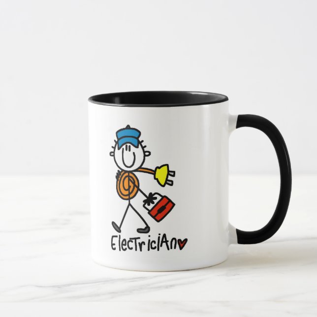 Caneca Camiseta e presentes básicos do eletricista (Direita)