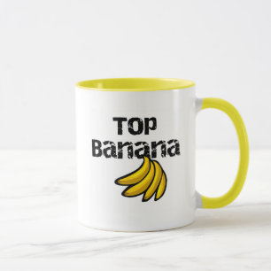 Caneca Camiseta e presentes da banana superior