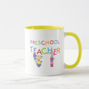 Caneca Camiseta e presentes prées-escolar do professor
