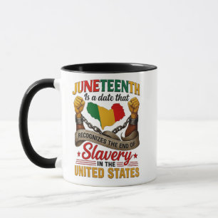 Caneca Camiseta engraçada Blissboy Juneteenth Novidade , 