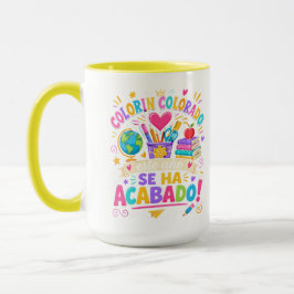 Caneca Camiseta Fim de Ano Escolar Professor de Espanhol
