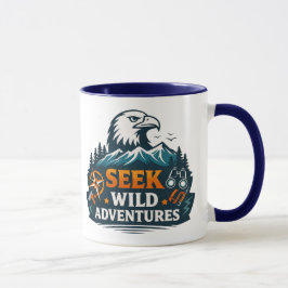 Caneca Camiseta Gráfica Eagle Mountain Explorer