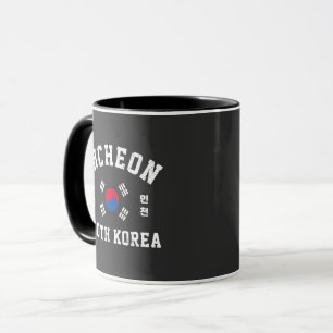 Caneca Camiseta Incheon Coreia do Sul