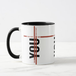 Caneca Camiseta Own Your Story – Citação Motivacional Neg