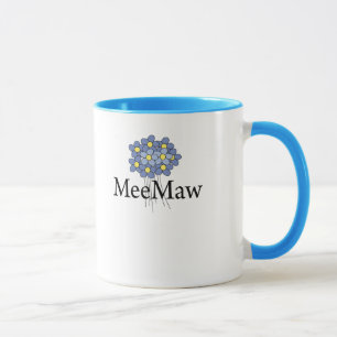 Caneca Camiseta Pretty Blue Flower MeeMaw