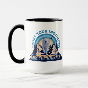 Caneca Camiseta Trust Your Instincts Lobo Ártico