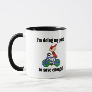 Caneca Camisetas e Presentes Ambientais Economize Energia