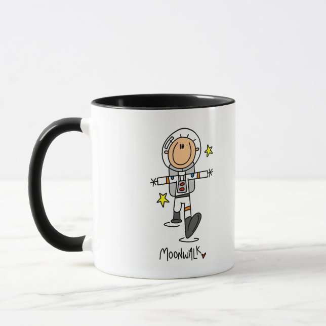 Caneca Camisetas e Presentes Astronauta Passeio na Lua (Esquerda)