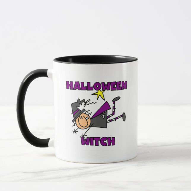 Caneca Camisetas e presentes de bruxas do Halloween (Esquerda)
