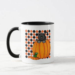 Caneca Camisetas e presentes de gato do Halloween