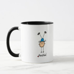 Caneca Camisetas e Presentes de Ginástica de Menina em Pi