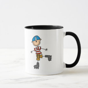 Caneca Camisetas e Presentes de Patinação em Linha Mascul