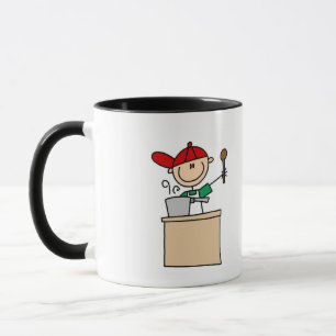 Caneca Camisetas e Presentes do Cozinheiro Homem em Figur
