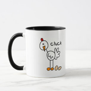 Caneca Camisetas e Presentes do Galo que Diz Cluc