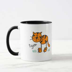 Caneca Camisetas e Presentes do Tigre de Palito