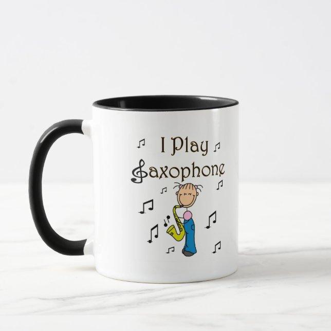 Caneca Camisetas e Presentes Eu Toço Saxofone (Esquerda)