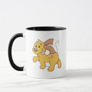 Caneca Camisetas e presentes felizes para o cão marrom