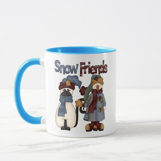 Caneca Camisetas e presentes para amigos da neve (Esquerda)