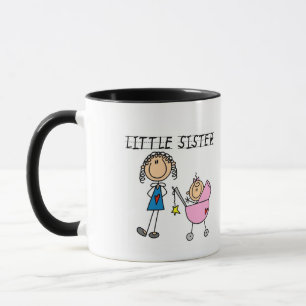 Caneca Camisetas Irmã Mais Nova Com Irmã Mais Velha