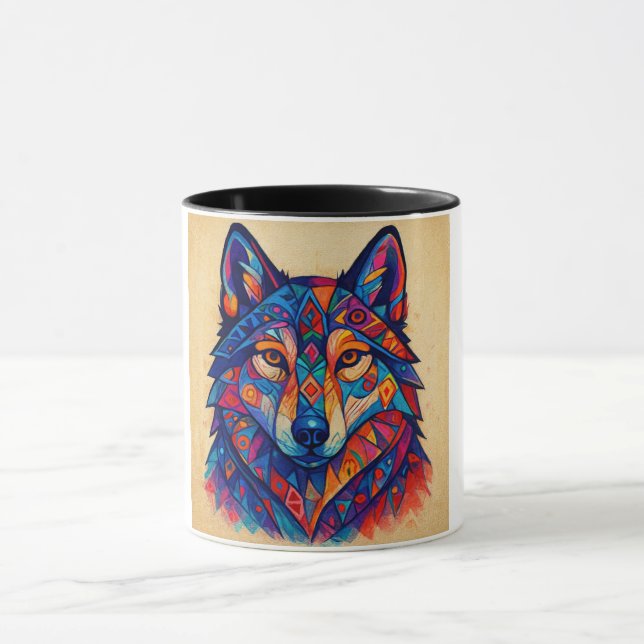 Caneca Camisola de Lobo Personalizada Husky (Centro)