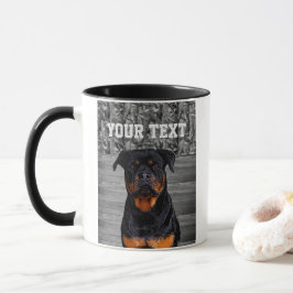 Caneca Camo Rottweiler Cães Raça Nome Animal Mug