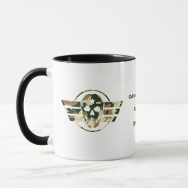 Caneca Camouflage Skull | Military Pride Veteran Coffee