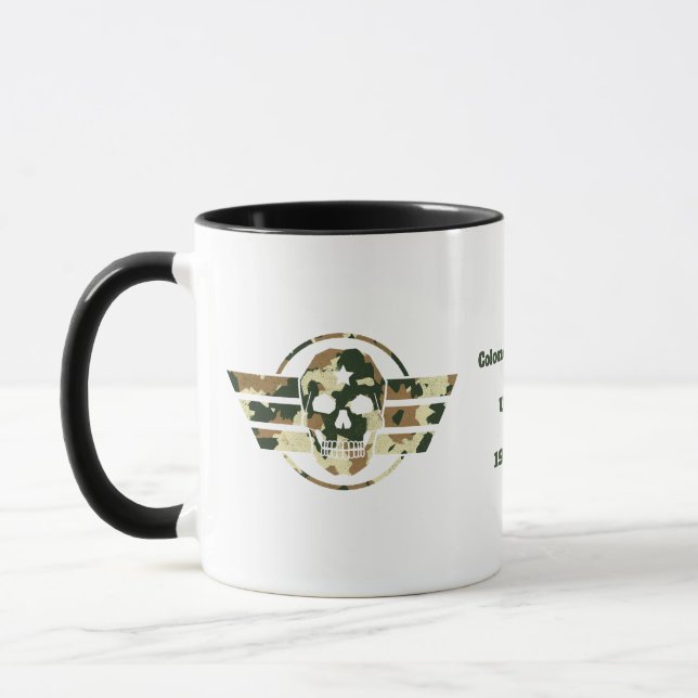 Caneca Camouflage Skull | Military Pride Veteran  Coffee (Esquerda)