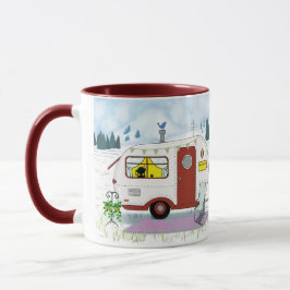 Caneca Camp Chic Mug Red Trailer