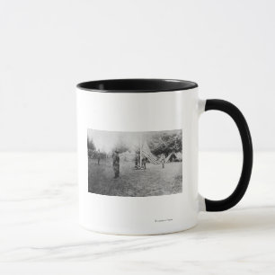 Caneca Camp Lewis, WA - Soldados derrubando Americanos