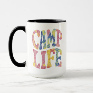 Caneca Camp Life Tie-Die Retro