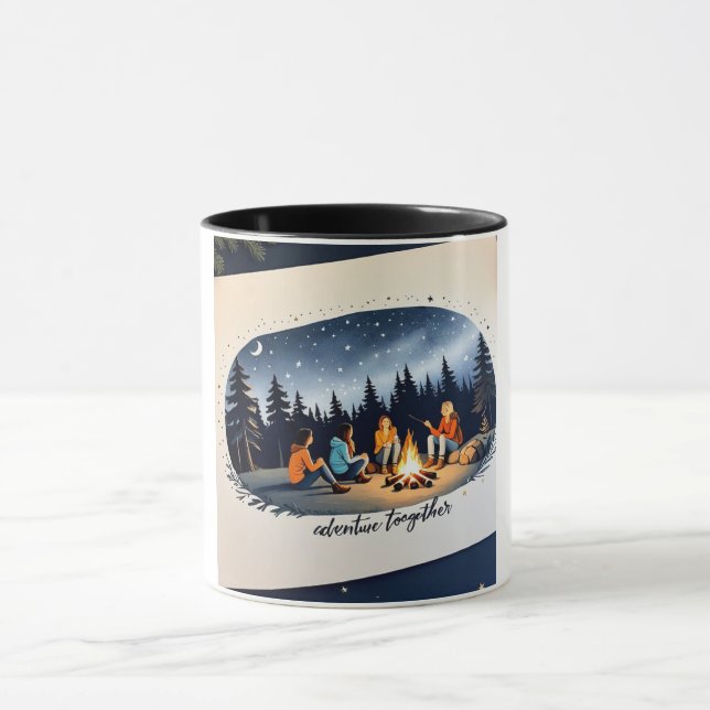 Caneca Campanha Amigos Sob Céu Estrelado (Centro)