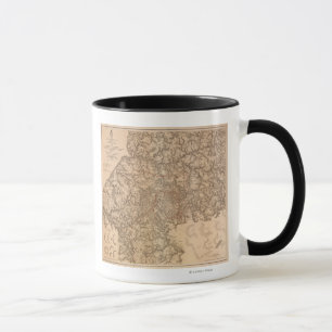Caneca Campanha Atlanta - Mapa Panorâmico da Guerra Civil