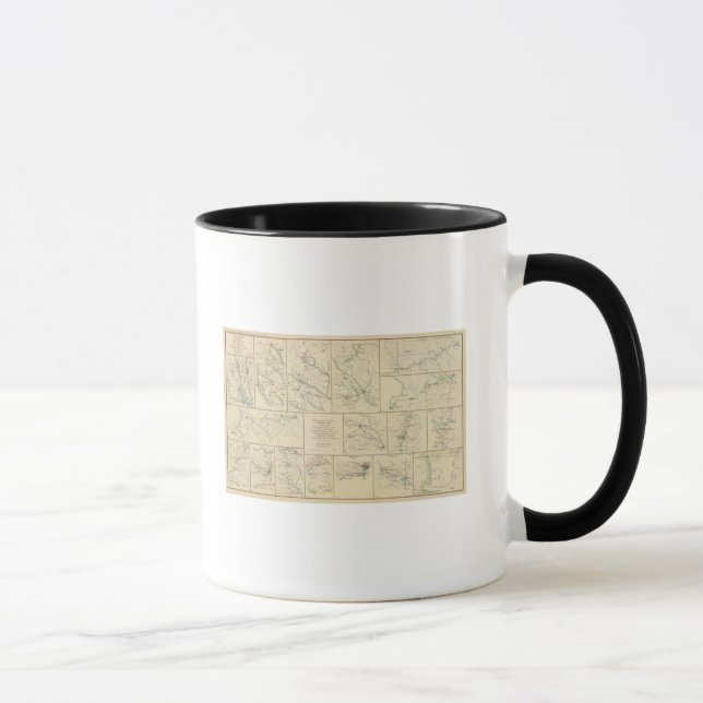 Caneca Campanha mapeia Savannah Washington, DC (Direita)