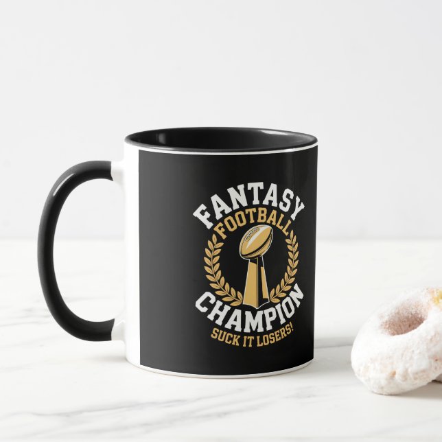 Caneca Campeão de Futebol Fantasia (Com Donut)