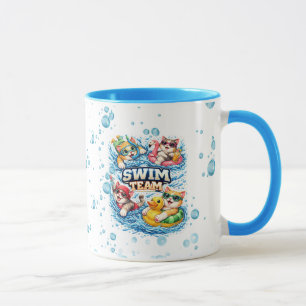 Caneca Campeão Pequeno Nadador Design Personalizado