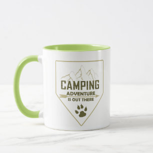 Caneca Camping camper engraçado diz para campistas