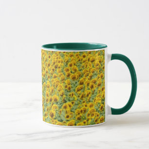 Caneca Campo amarelo do girassol