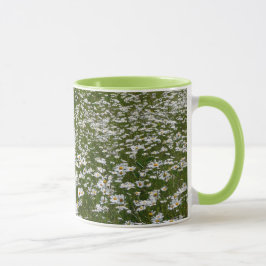 Caneca Campo de flores silvestres do Alasca da Daisies