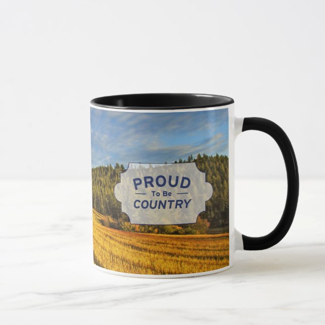 Caneca Campo de trigo após a colheita (Direita)