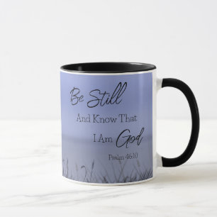 Caneca Campo de Trigo Azul das Escrituras Simples Moderna
