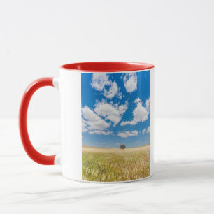 Caneca campo ensolarado
