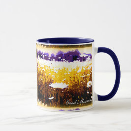 Caneca Campo noroeste bonito da margarida do bom dia