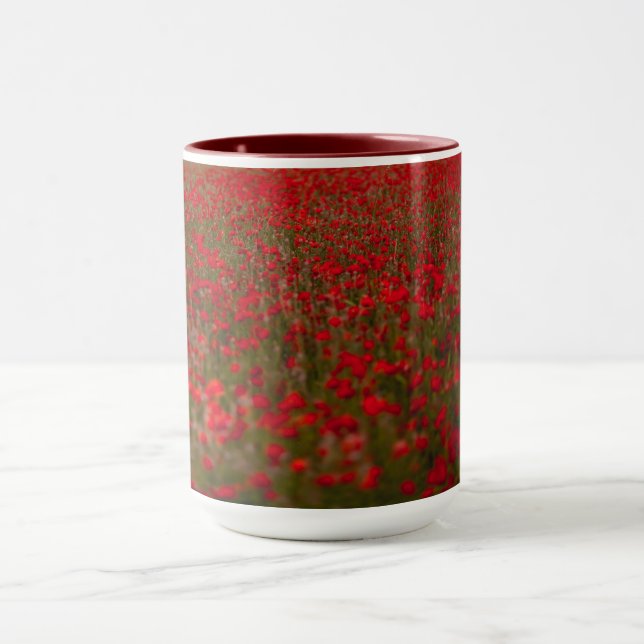 Caneca Campo Poppies Vermelhos (Centro)